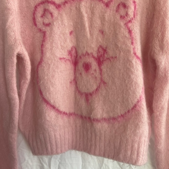 H&M Care Bears MOTIF-FRONT SWEATER Light pink Size Large - Picture 8 of 16